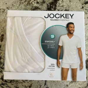Jockey Men's V Neck T-Shirt Pack of 3 XL NEW
